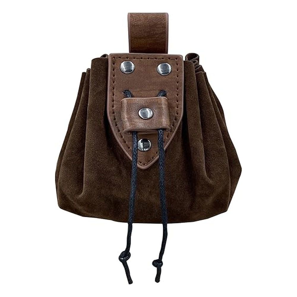 Men'S Accessories Vintage - Viking Style Medieval Pouch Leather Belt