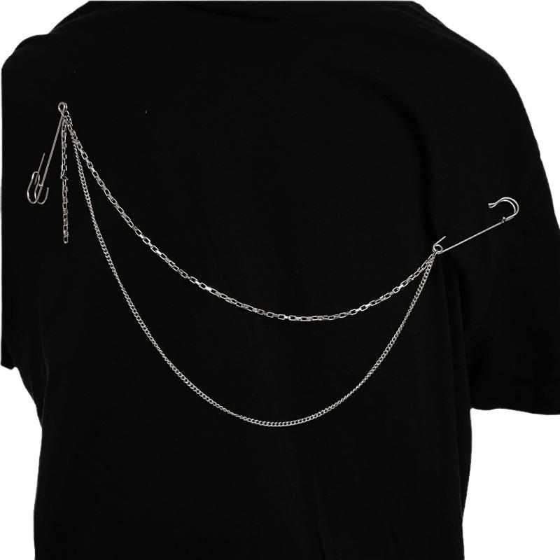 Men Accessories Brooch - New Punk Double Layered Pants Chain