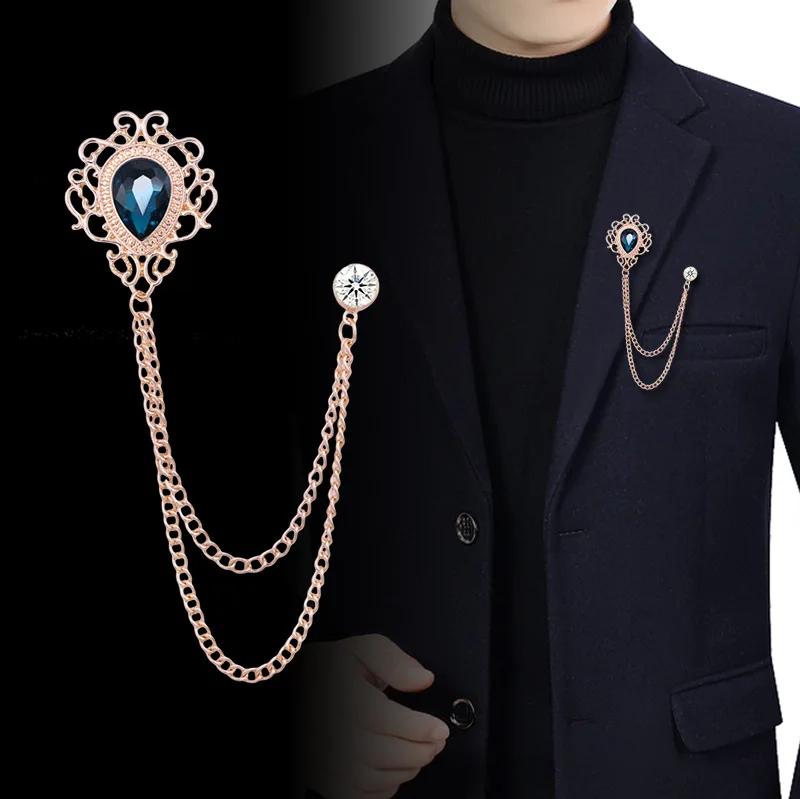 Men'S Accessories Vintage - New Vintage Tassel Chain Rhinestone Crystal