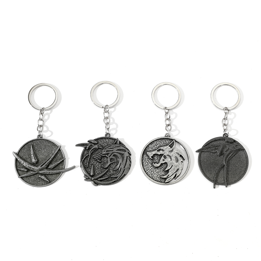Men'S Accessories Vintage - Vintage Wolf Head Keychain Game Geralt