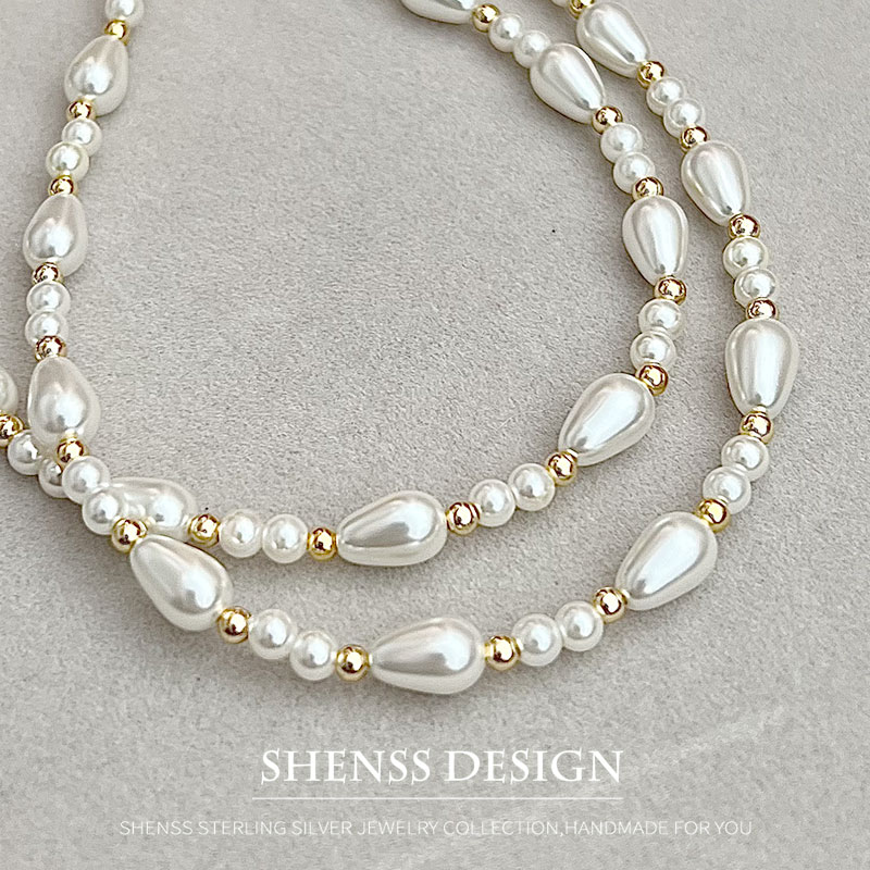 Men'S Accessories Vintage - Elegant Imitation Pearl Water Drop necklace