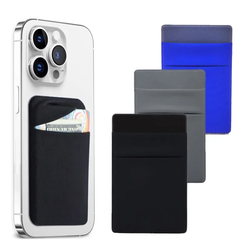 Phone Wallet Combo - Fashion Elastic Cloth Phone Card Holder