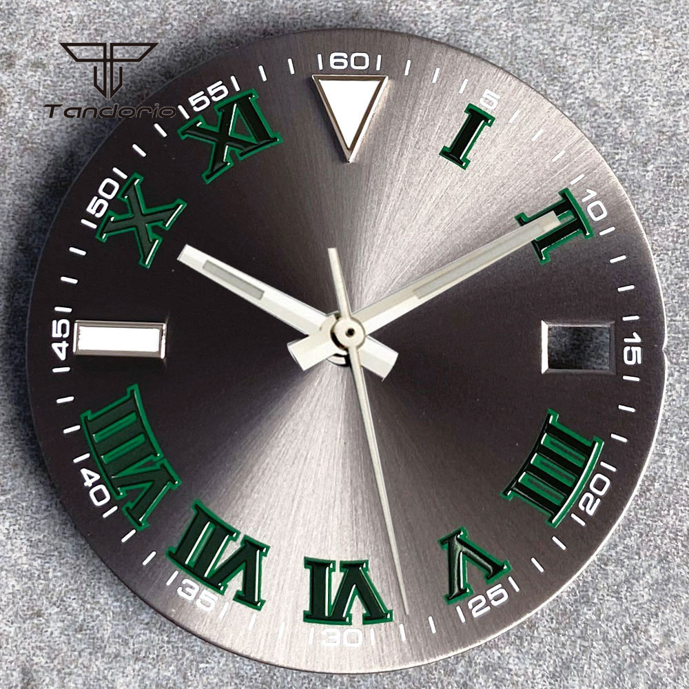 Men Accessories Wrist - 29mm Grey Sunburst Watch Dial Face