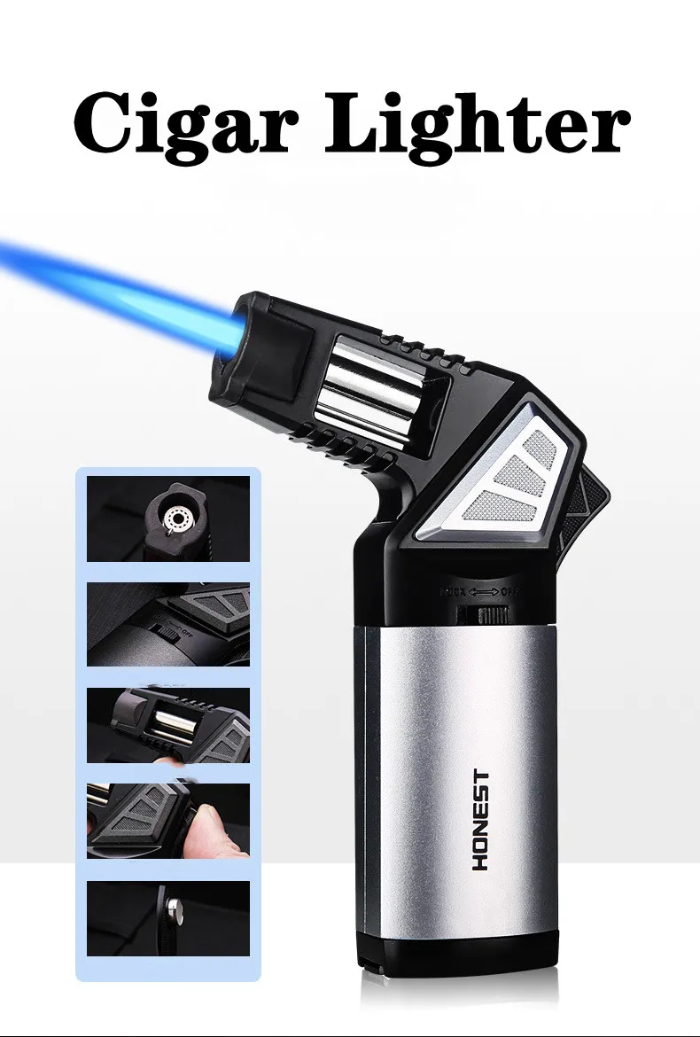 Lighter Windproof - Honest Metal Multi Outdoor Windproof Butane