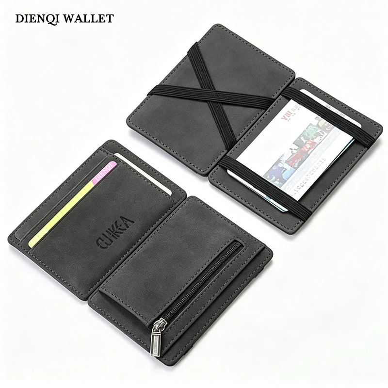 PU Leather Magic Wallet Men Bu - Coin Holder Men 评论和价格