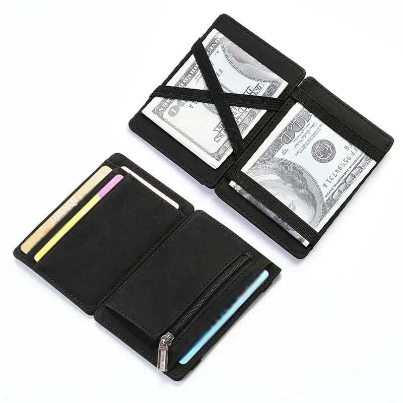 PU Leather Magic Wallet Men Bu - Coin Holder Men 评论和价格