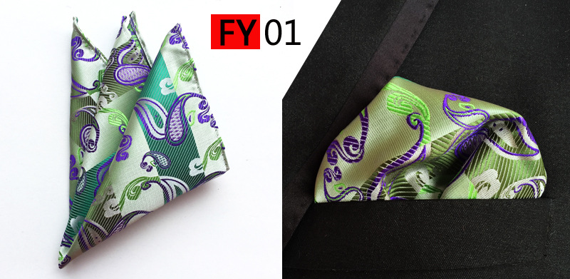 Fashion Bright Print Silk Pock - Men'S Accessories Office 评论和价格