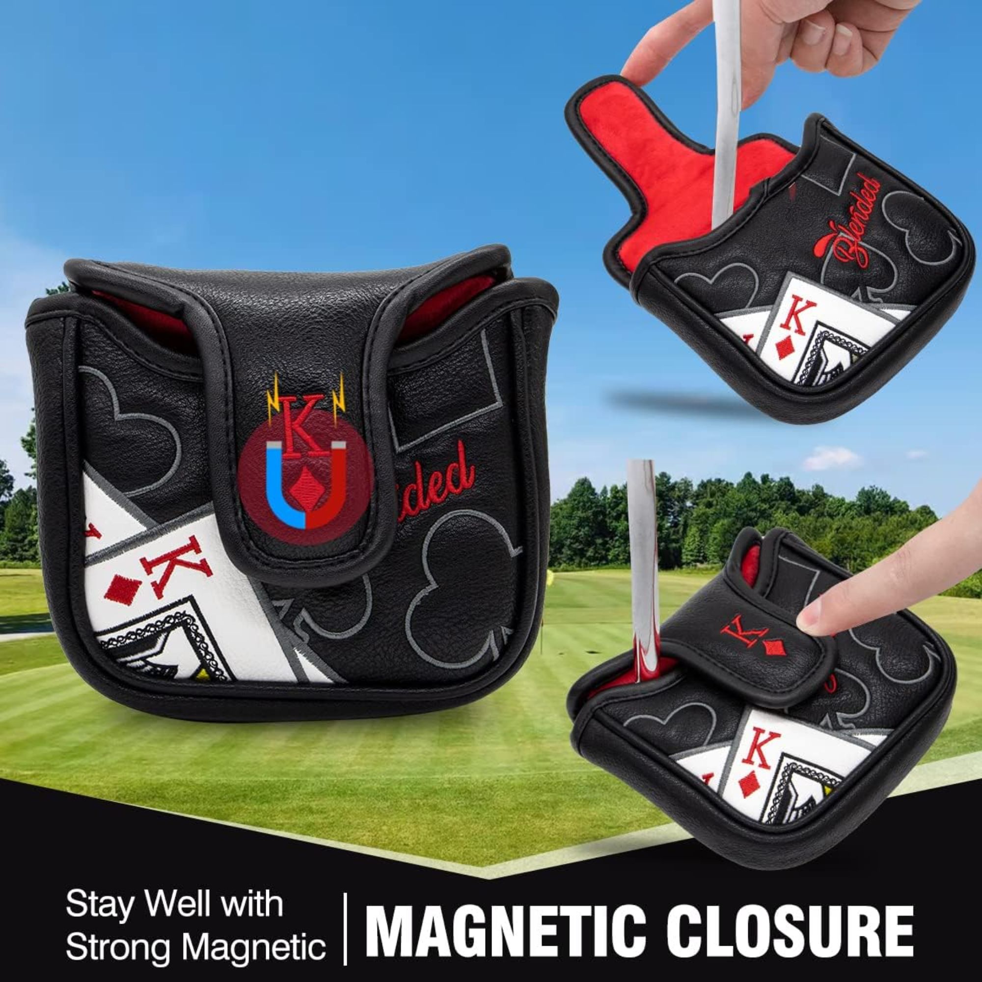 King Of Hearts Embroidered Mal - Men'S Accessories For Christmas 评论和价格