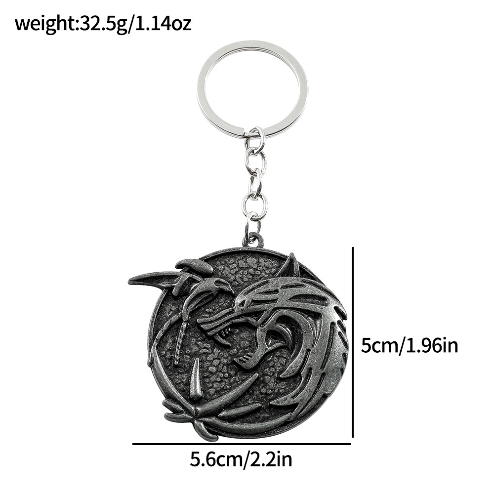 Vintage Wolf Head Keychain Gam - Men'S Accessories Vintage 评论和价格