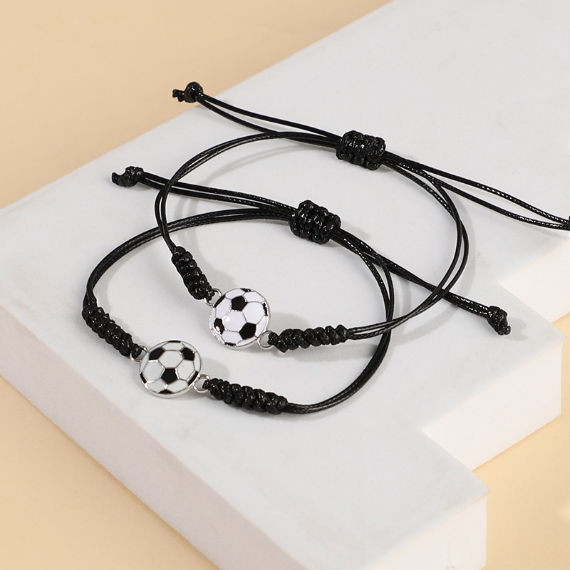 5/10Pcs Hand Woven Football Br - Men Accessories Wrist 评论和价格