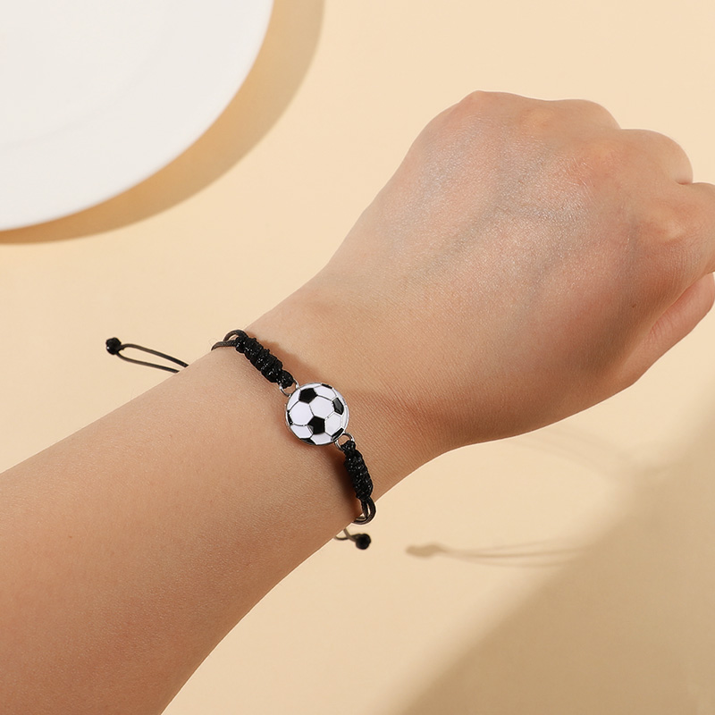 5/10Pcs Hand Woven Football Br - Men Accessories Wrist 评论和价格