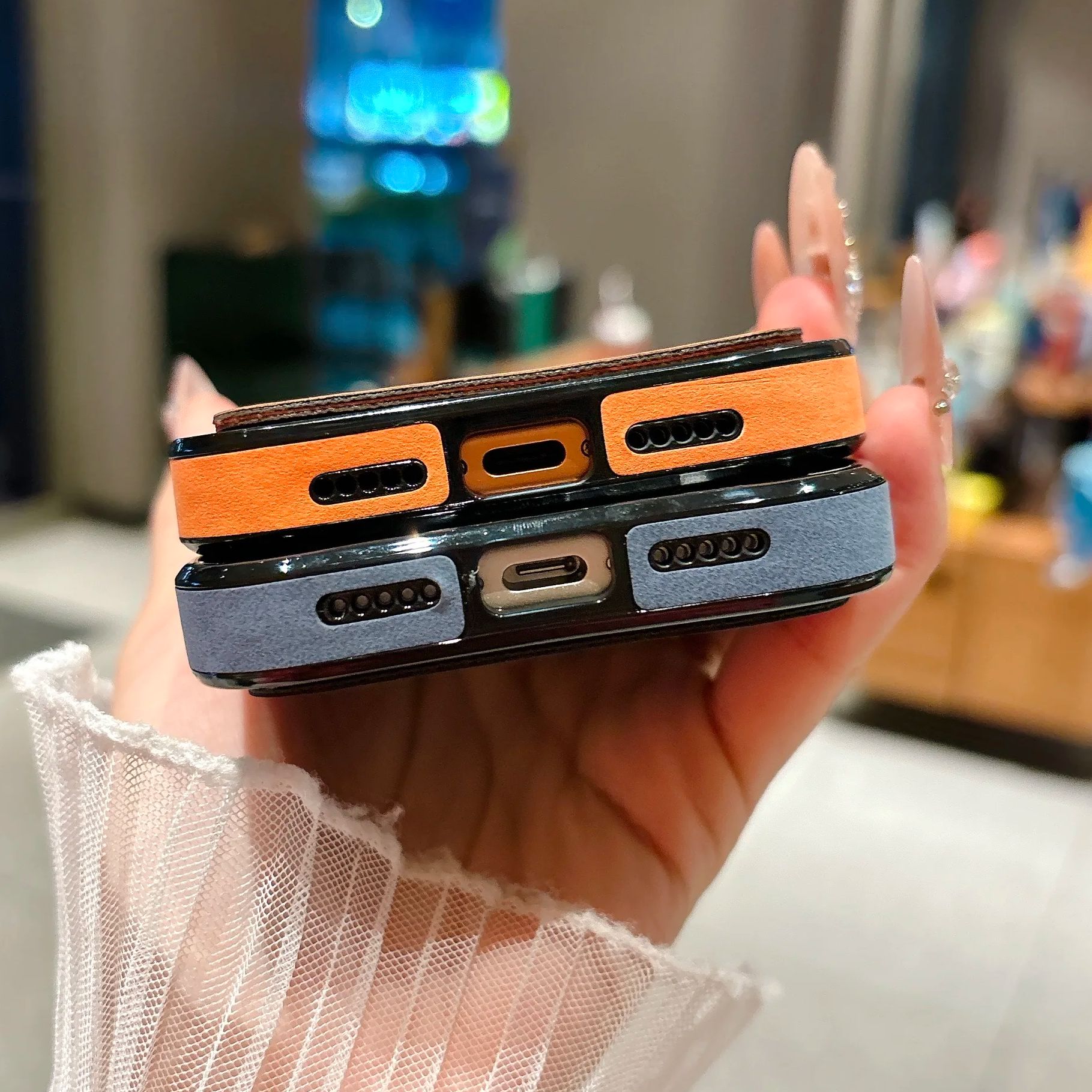 Wallet Card Holder Suede Leath - Phone Wallet Combo 评论和价格