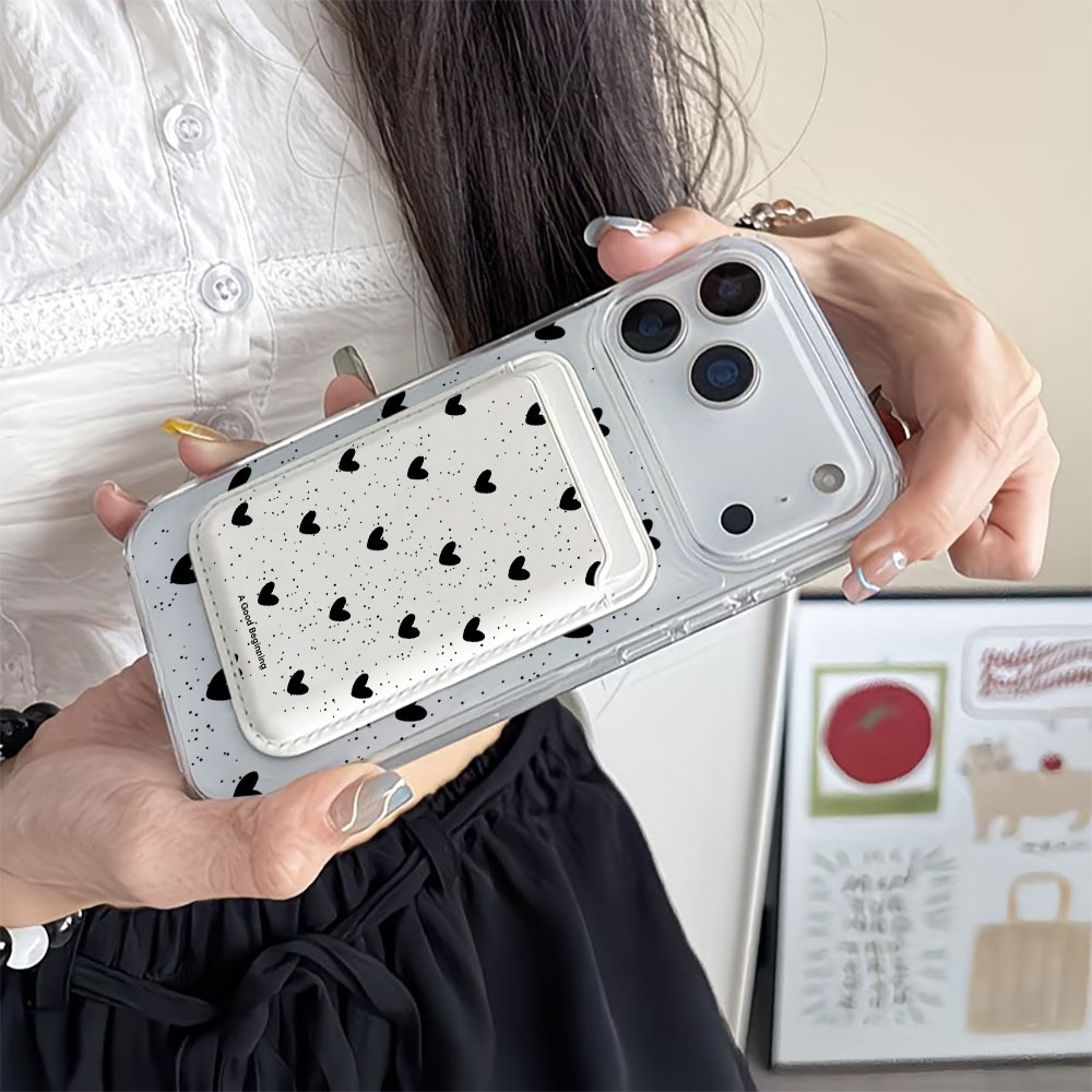 Full screen Polka Dot Heart Fo - Phone Wallet Combo 评论和价格