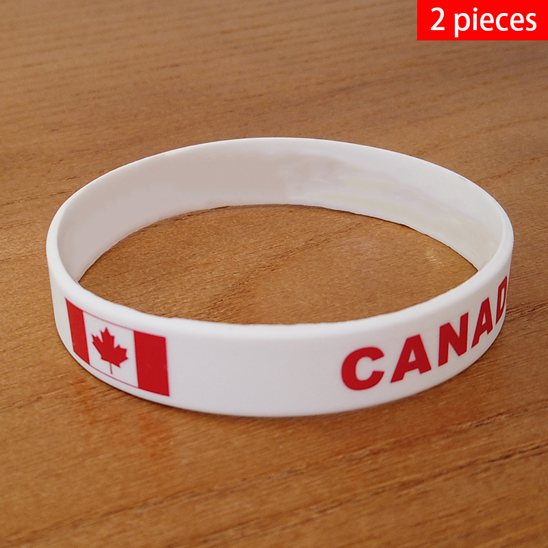2pcs Canada National Flag Wris - Men'S Accessories Canada 评论和价格