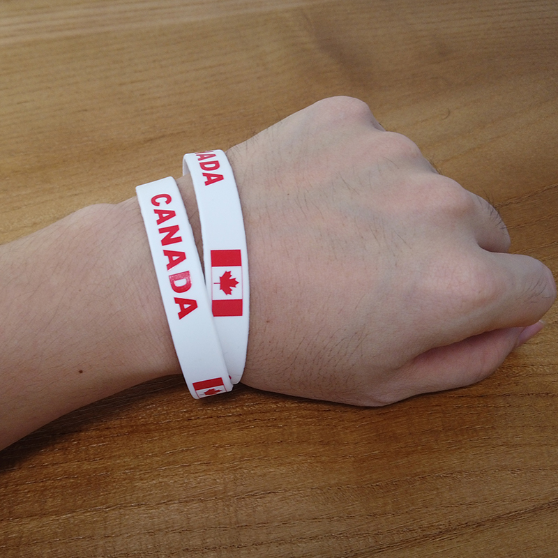 2pcs Canada National Flag Wris - Men'S Accessories Canada 评论和价格