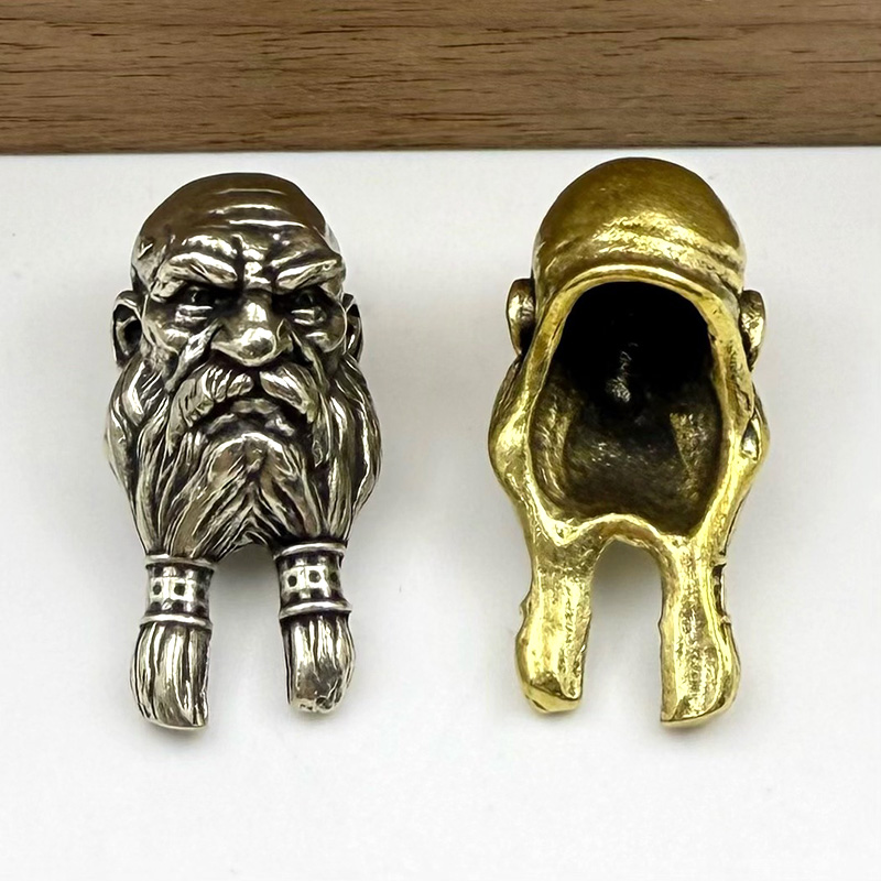 Brass Bearded Old Man Knife Be - Men Accessories Wrist 评论和价格
