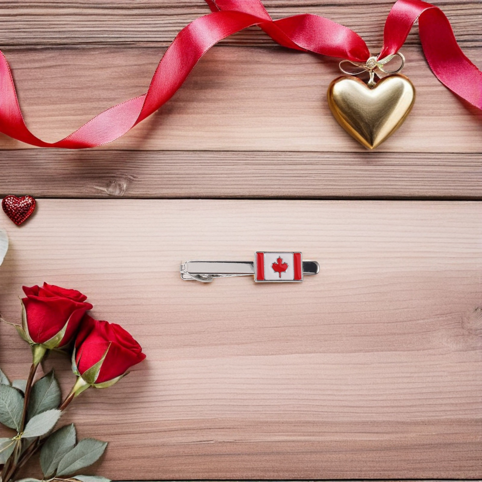 Canada Flag Tie Clip Metal Men - Men'S Accessories Canada 评论和价格