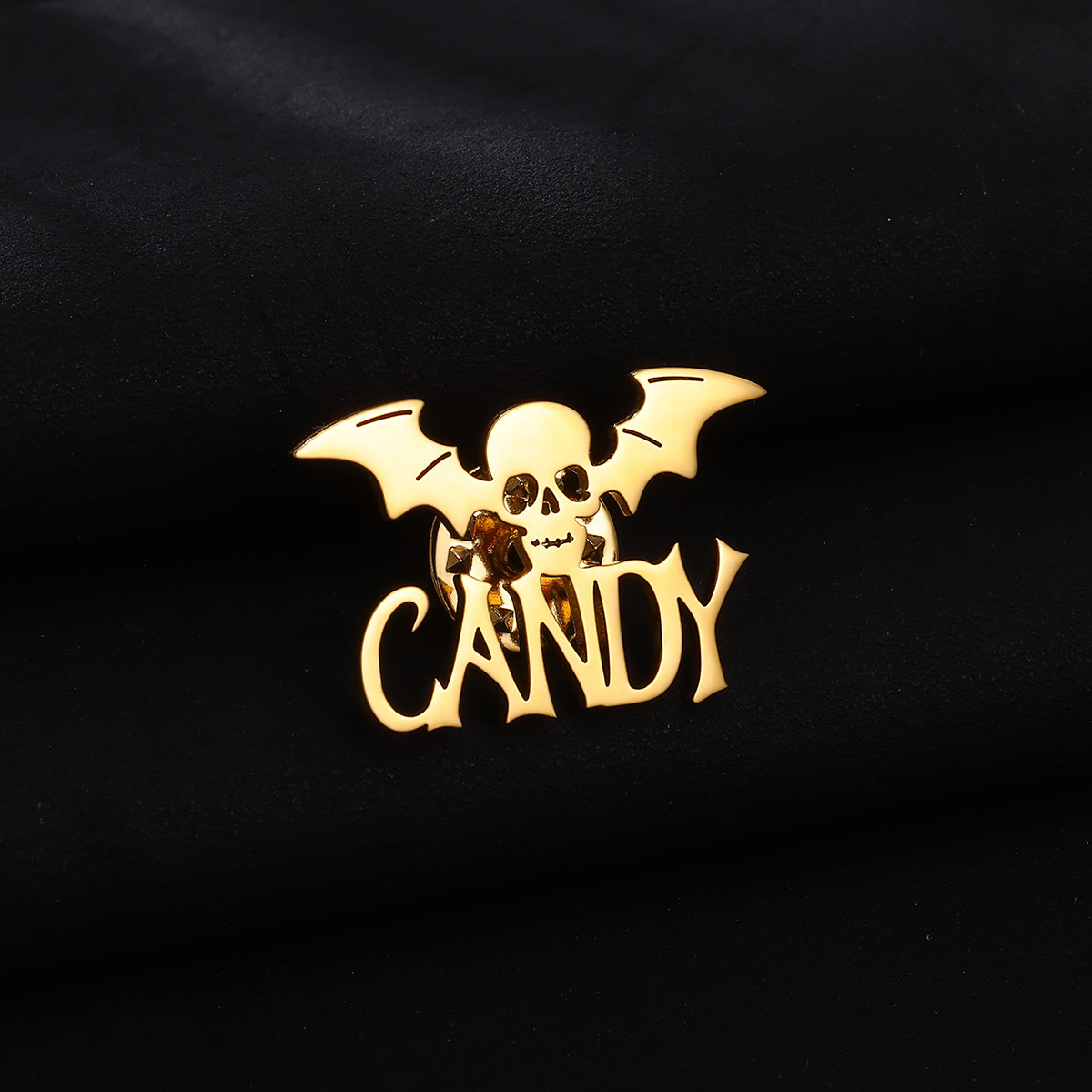 Customized Name Skeleton Bat B - Men Accessories Brooch 评论和价格