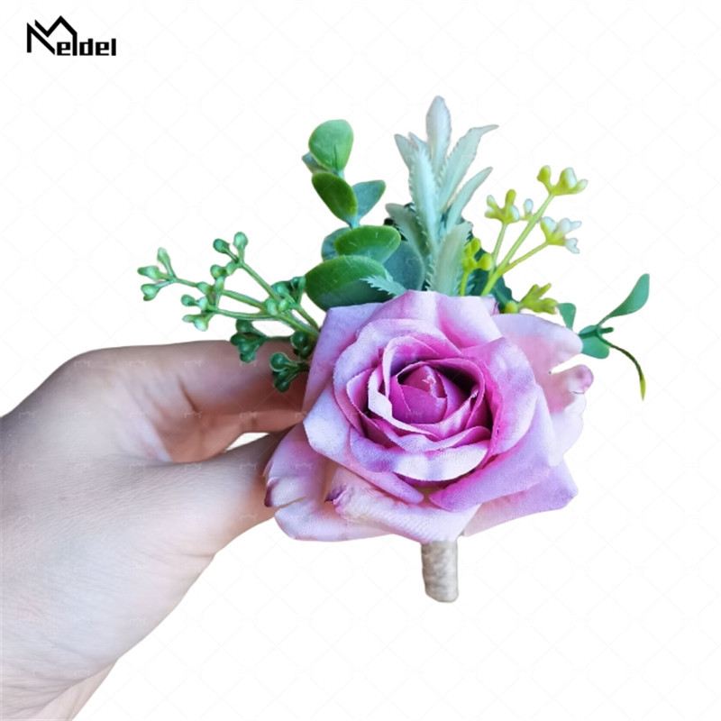 Wedding Corsage Boutonnieres F - Men Accessories Wrist 评论和价格