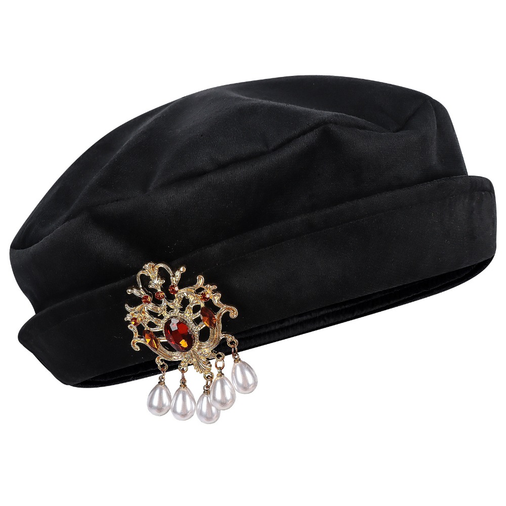 Men Medieval Tudor Beret Hat R - Men'S Accessories Vintage 评论和价格