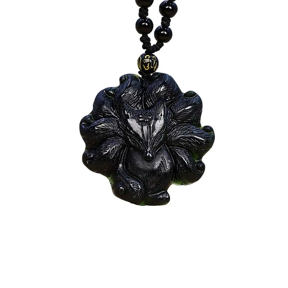 Jade Nine Tailed Fox Pendant B - Men'S Accessories Vintage 评论和价格