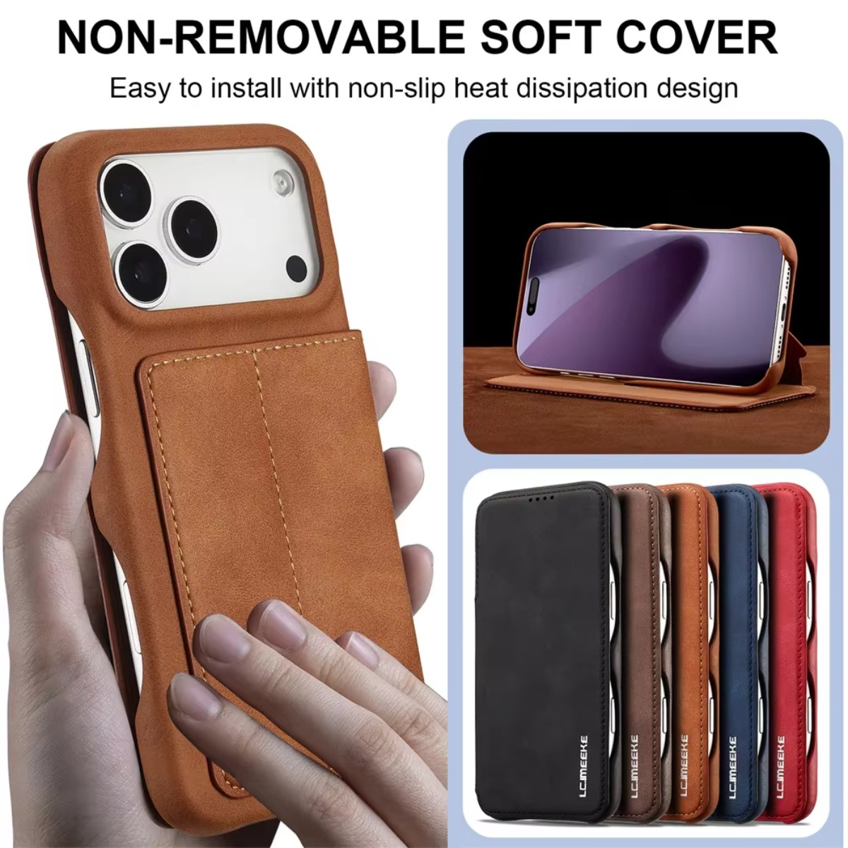 Leather Wallet Magnetic Flip C - Phone Wallet Combo 评论和价格