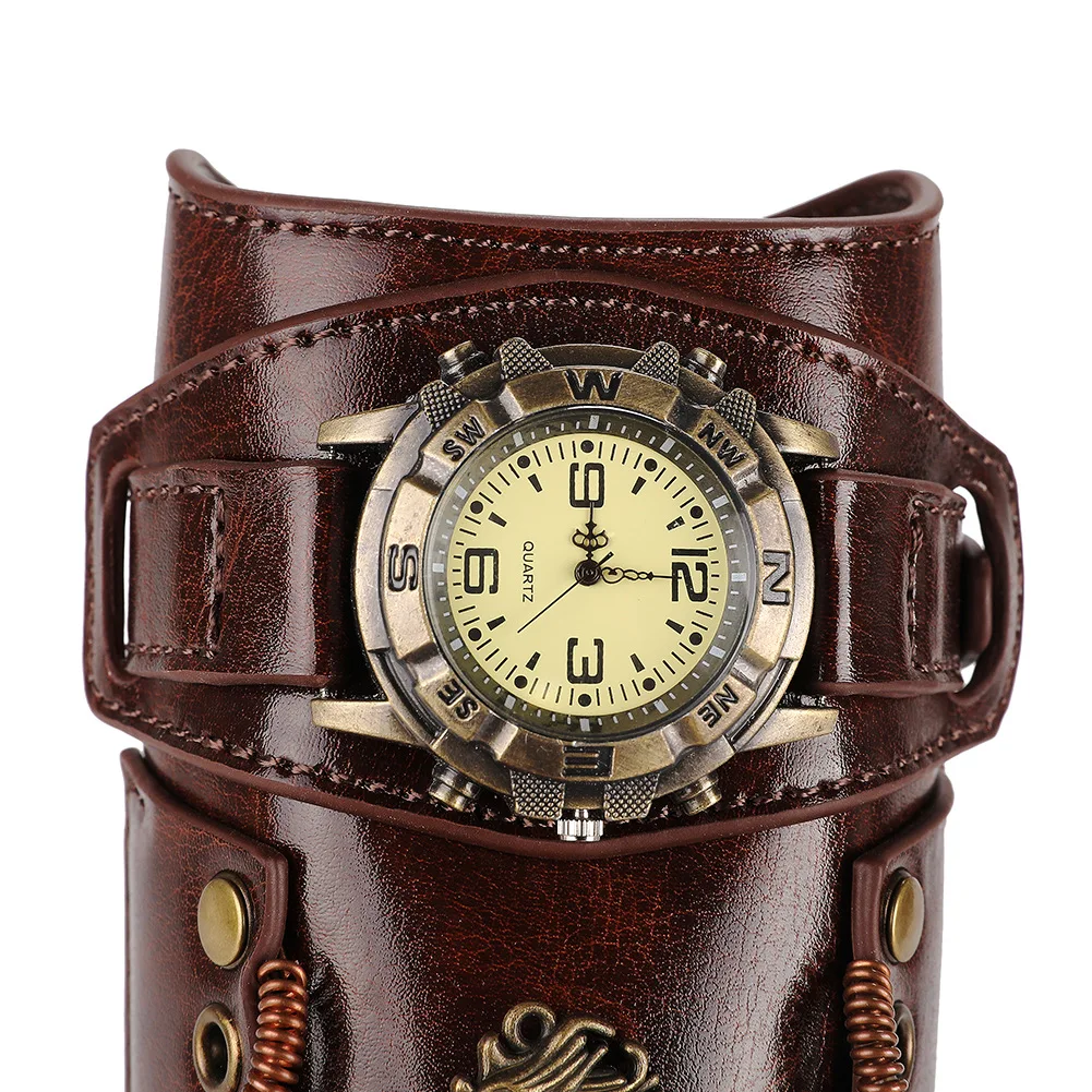 Steampunk Men Clock Gear Armor - Men Accessories Wrist 评论和价格