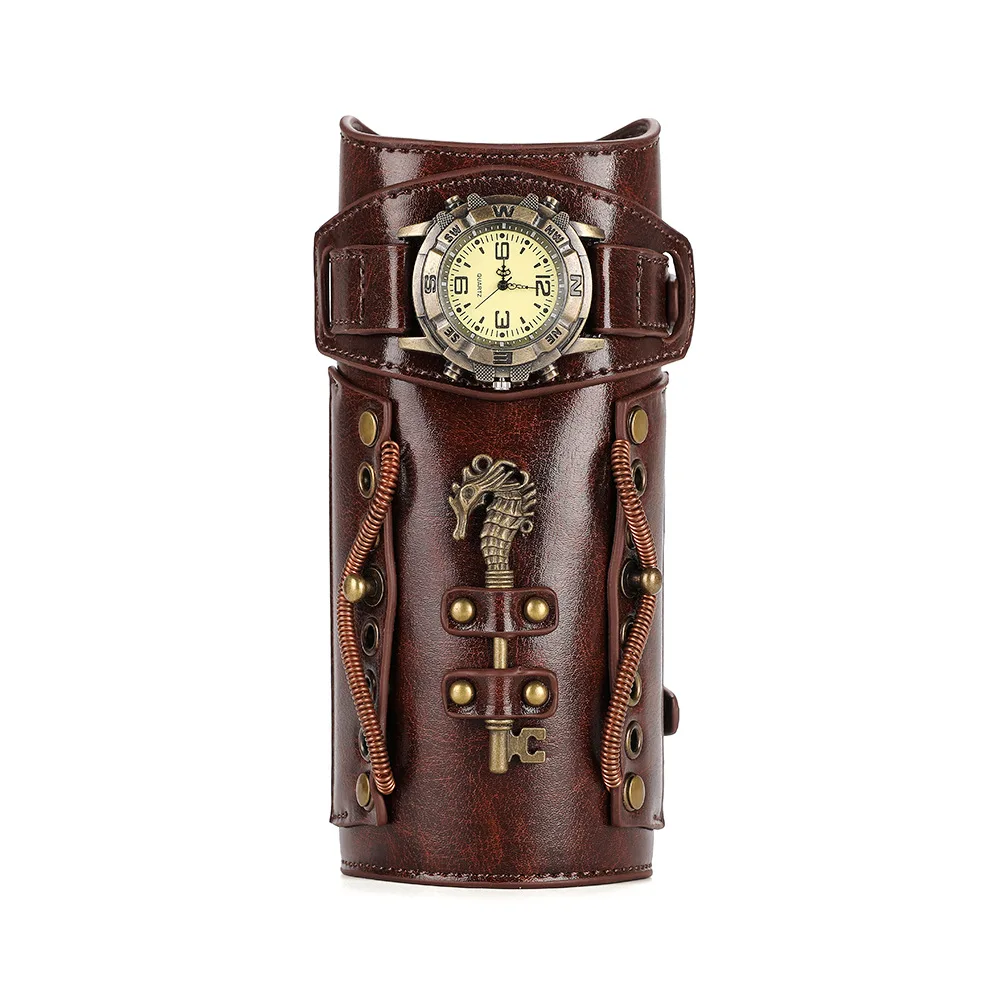 Steampunk Men Clock Gear Armor - Men Accessories Wrist 评论和价格