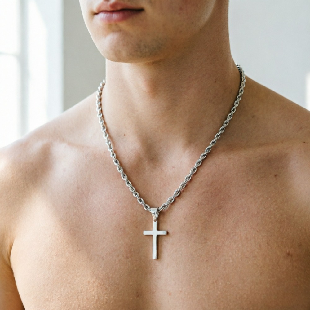 New Fashion Cross Pendant Neck - Men Accessories Singapore 评论和价格