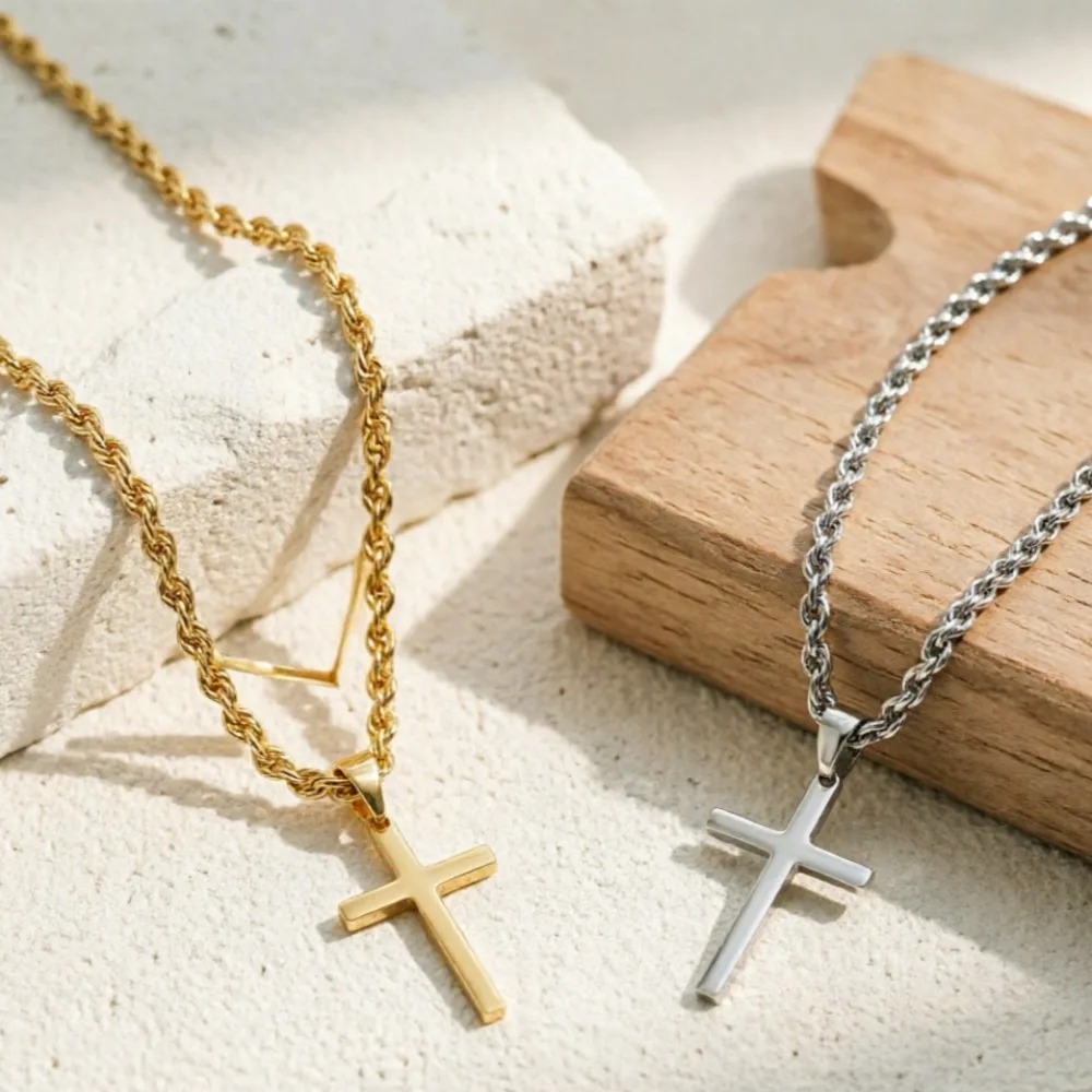 New Fashion Cross Pendant Neck - Men Accessories Singapore 评论和价格