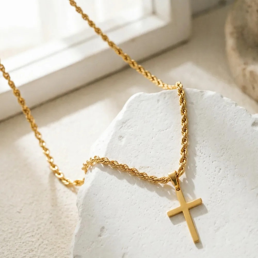 New Fashion Cross Pendant Neck - Men Accessories Singapore 评论和价格