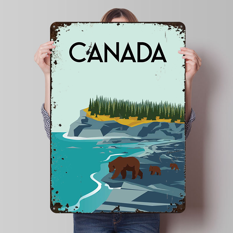 Canada Travel Poster Customize - Men'S Accessories Canada 评论和价格