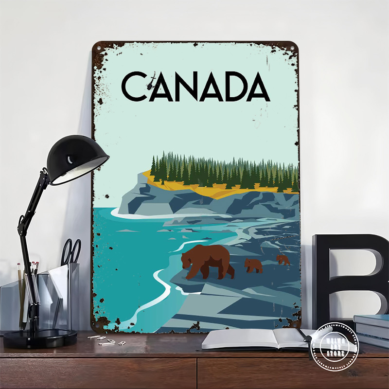 Canada Travel Poster Customize - Men'S Accessories Canada 评论和价格