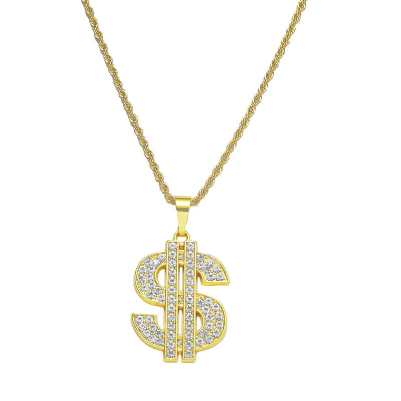Dollar Sign Necklace 80s 90s C - Men Accessories Singapore 评论和价格