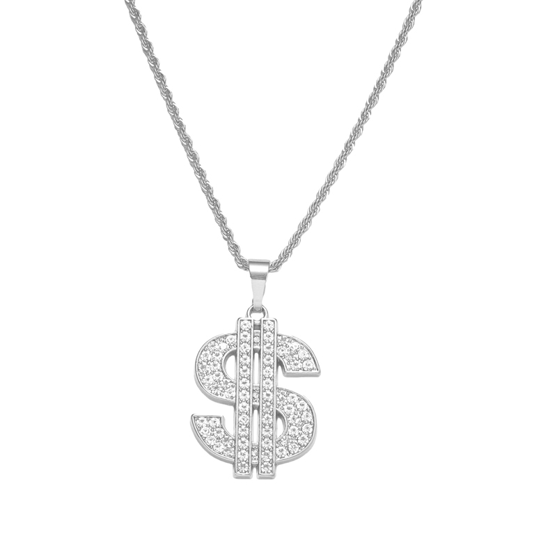 Dollar Sign Necklace 80s 90s C - Men Accessories Singapore 评论和价格