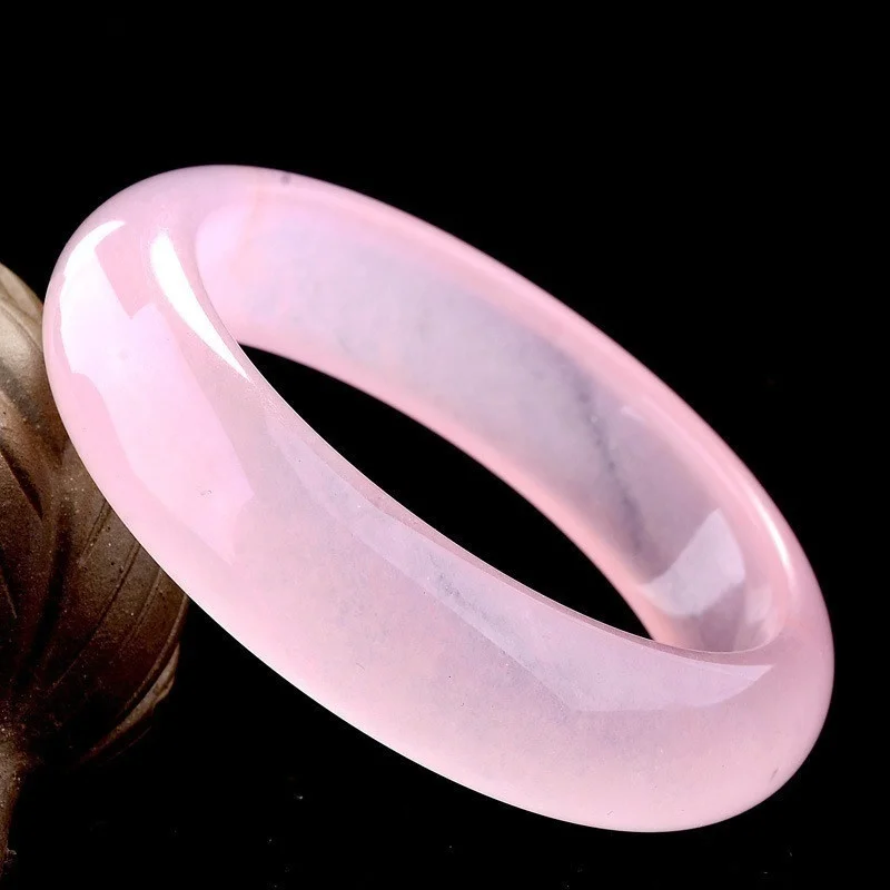 Genuine Natural Pink Jade Bang - Men Accessories Wrist 评论和价格