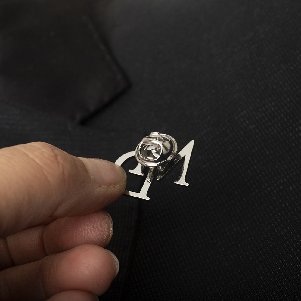 Tangula Custom Initials Brooch - Men Accessories Brooch 评论和价格