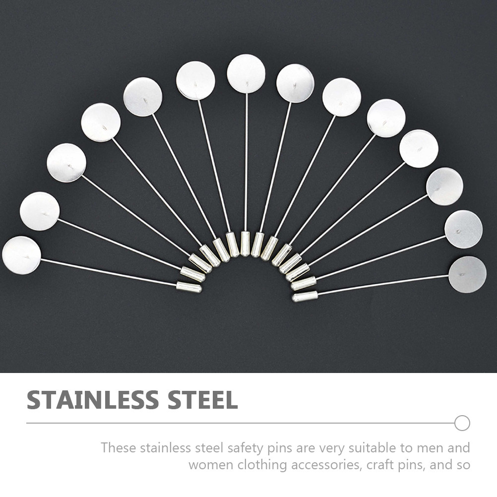 10Pcs Versatile Stainless Stee - Men Accessories Brooch 评论和价格