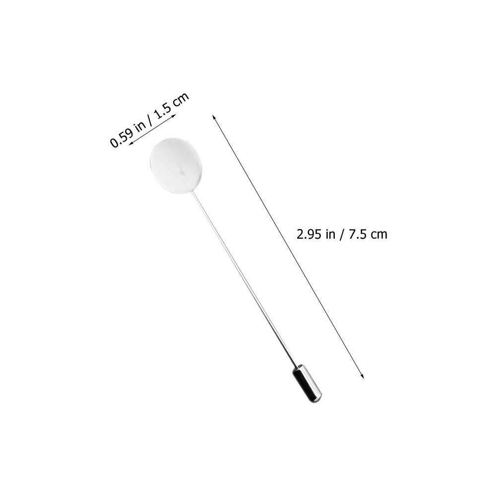 10Pcs Versatile Stainless Stee - Men Accessories Brooch 评论和价格