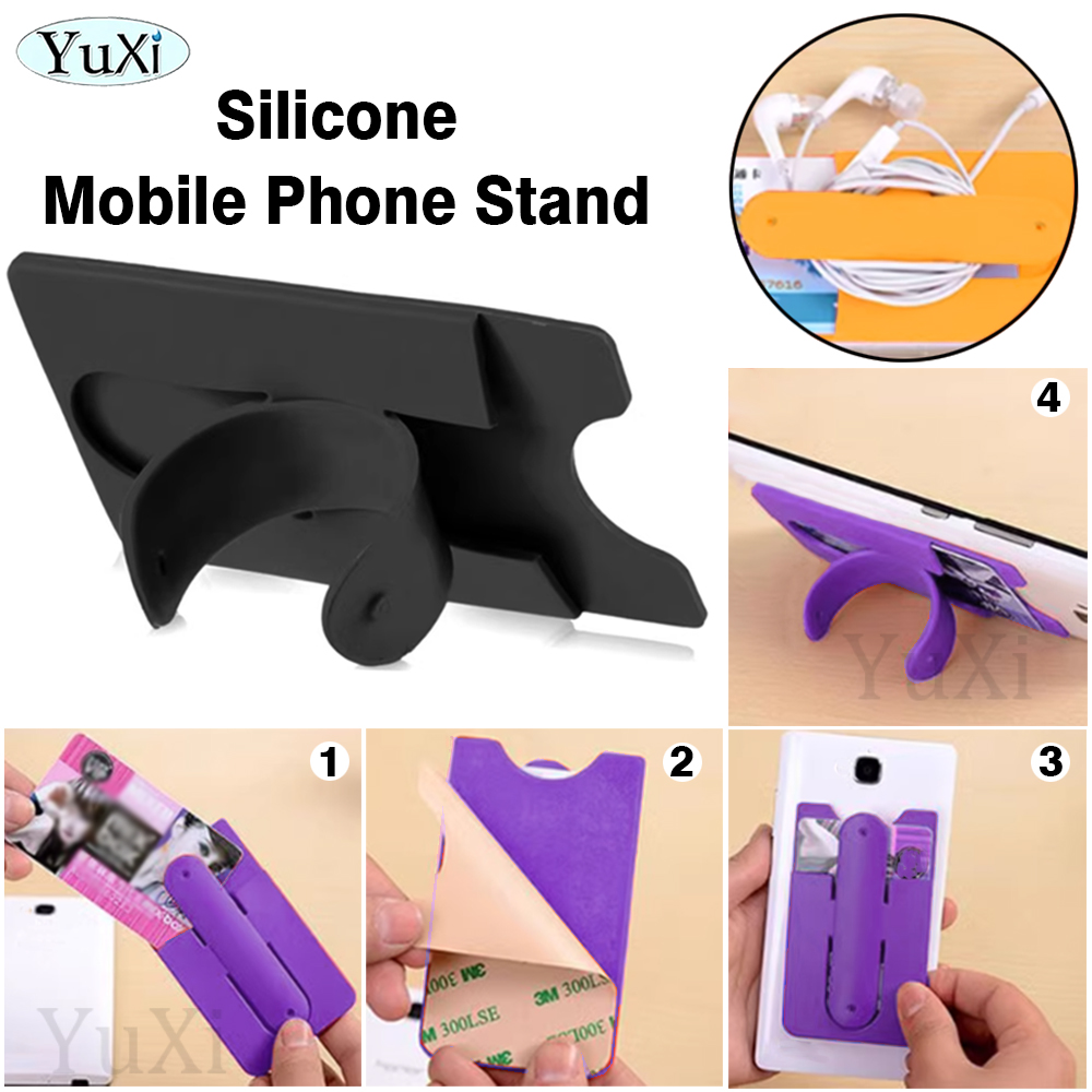 1 Piece Silicone Phone Holder  - Phone Wallet Combo 评论和价格