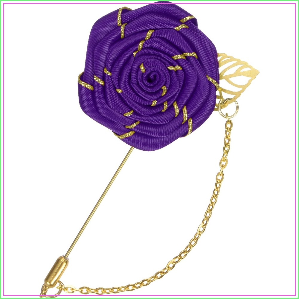 Rose Brooch Pin Cloth Rose Flo - Men Accessories Brooch 评论和价格