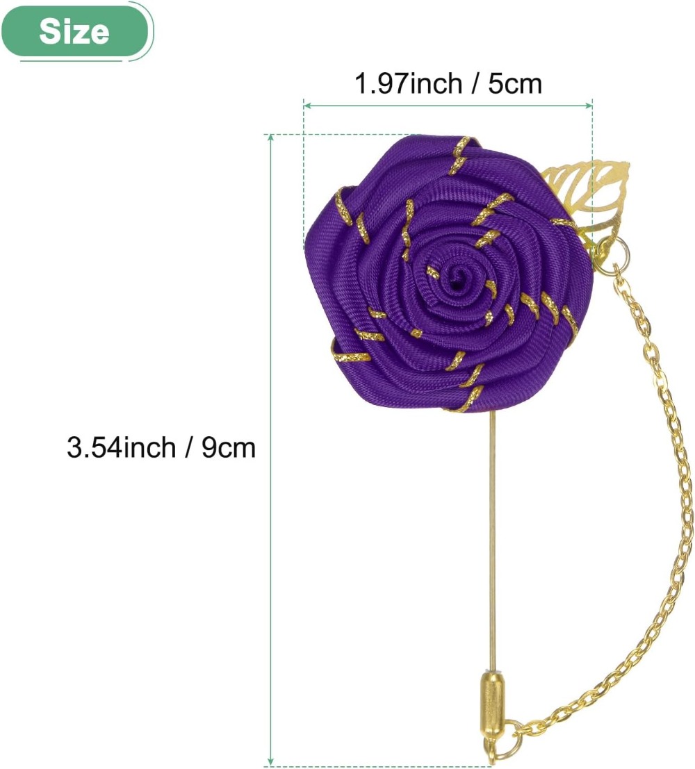 Rose Brooch Pin Cloth Rose Flo - Men Accessories Brooch 评论和价格