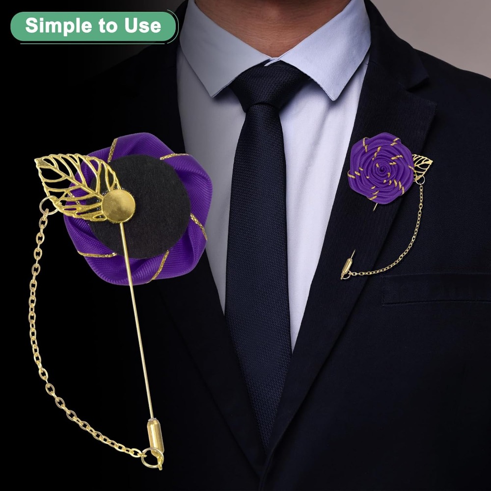 Rose Brooch Pin Cloth Rose Flo - Men Accessories Brooch 评论和价格