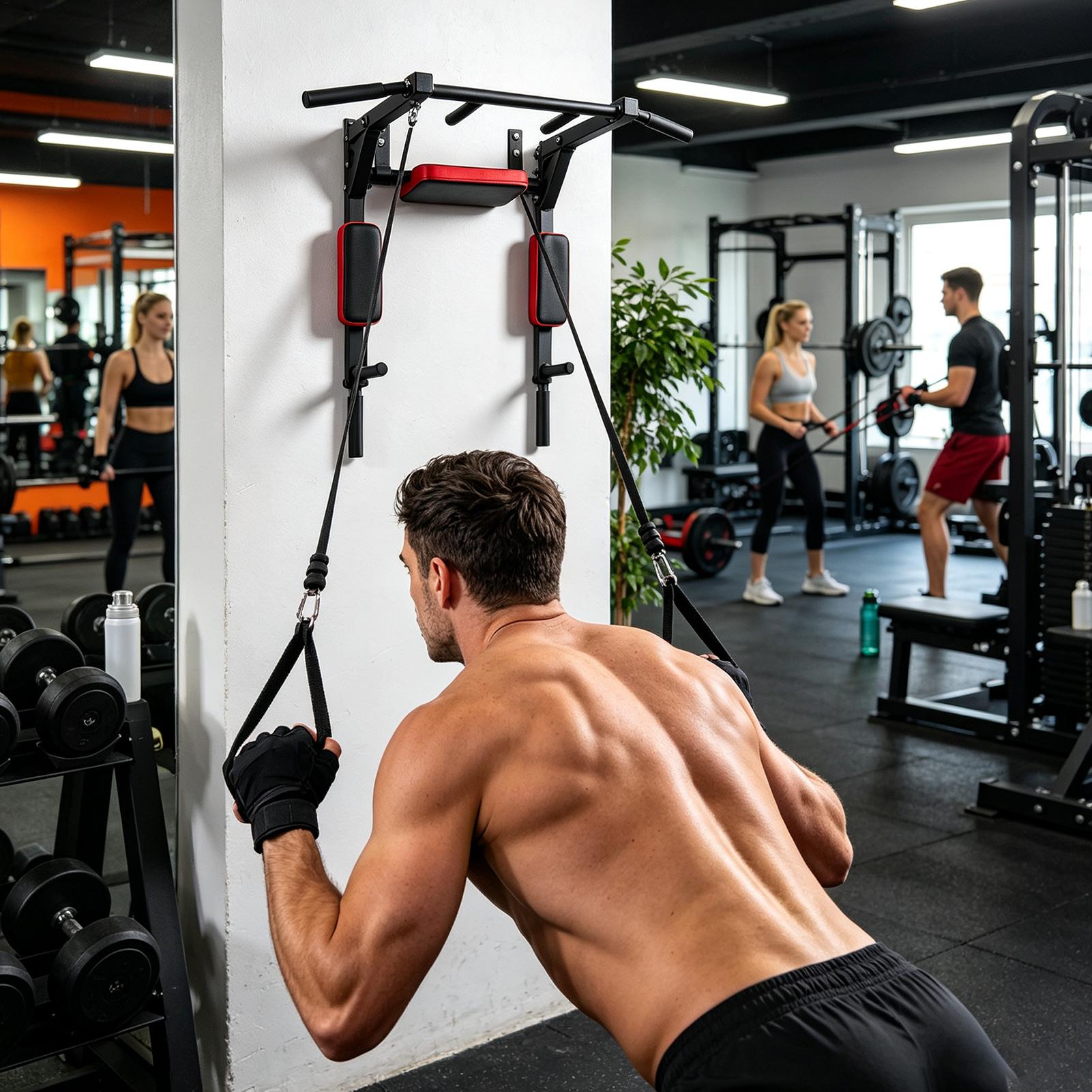 Wall-Mounted Pull-up Bar Fitne - Men Accessories Wrist 评论和价格